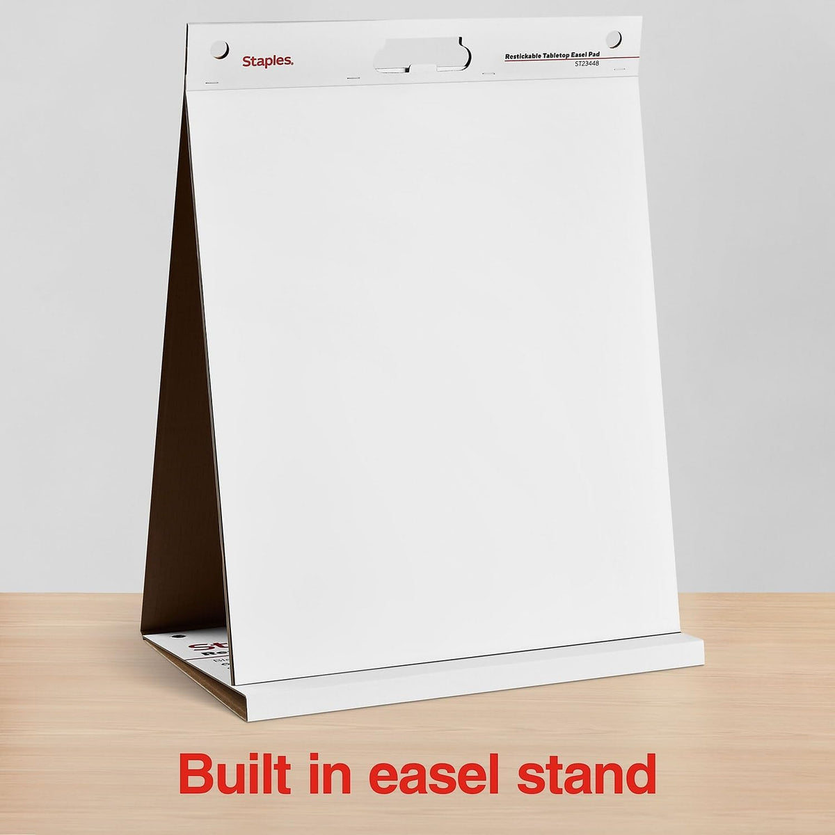 Staples Stickies Tabletop Easel Pad, 20x23 Inch, White, 20 Sheets