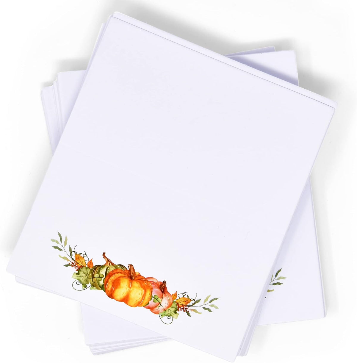 100 Pack Fall Pumpkin Place Cards Thanksgiving Table Name Cards