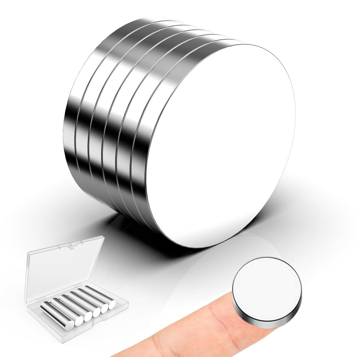 Magnets for Crafts, 5x2mm Small Round Magnetic 250 Pack