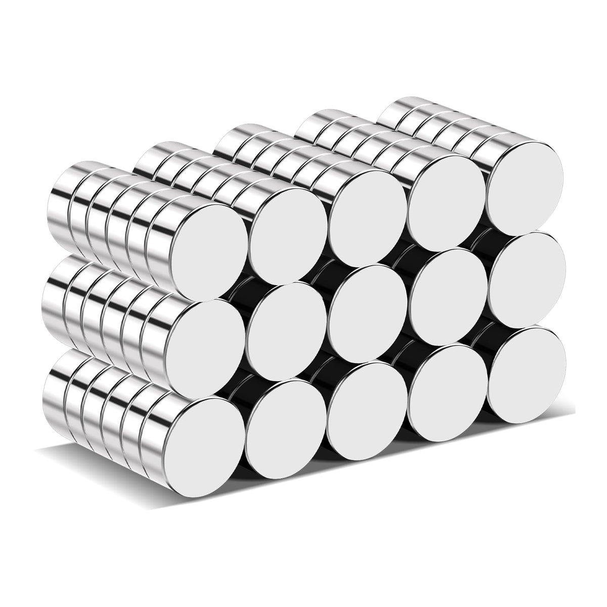 TRYMAG 80Pcs Small Round Magnets, 8x2mm Refrigerator Magnet