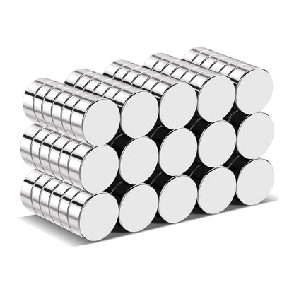 TRYMAG 80Pcs Small Round Magnets, 8x2mm Refrigerator Magnet