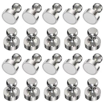 20PCS Fridge Magnets, Refrigerator Magnets for Whiteboard, Silver