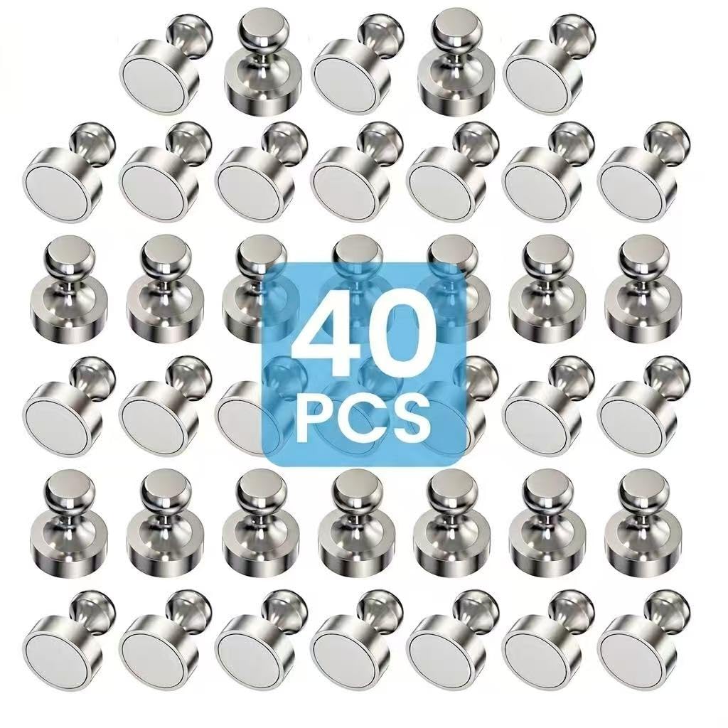 20PCS Fridge Magnets, Refrigerator Magnets for Whiteboard, Silver