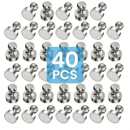 20PCS Fridge Magnets, Refrigerator Magnets for Whiteboard, Silver