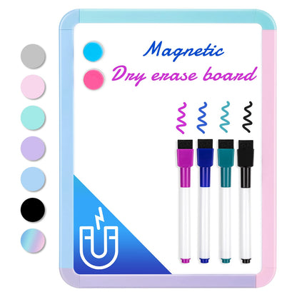 VUSIGN Magnetic Dry Erase Board, 8.5 x 11 Inches White Board, Pink
