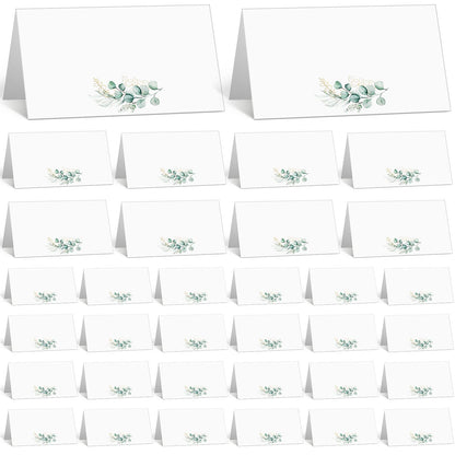 Fumete 100 Pack Wedding Place Cards, Watercolor Table Setting,Fresh