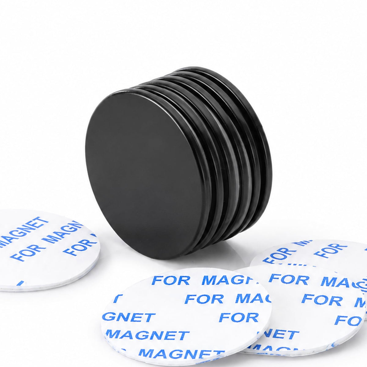 DIYMAG Strong Magnets,6 Pack with Double Sided Adhesive Backing Powerful