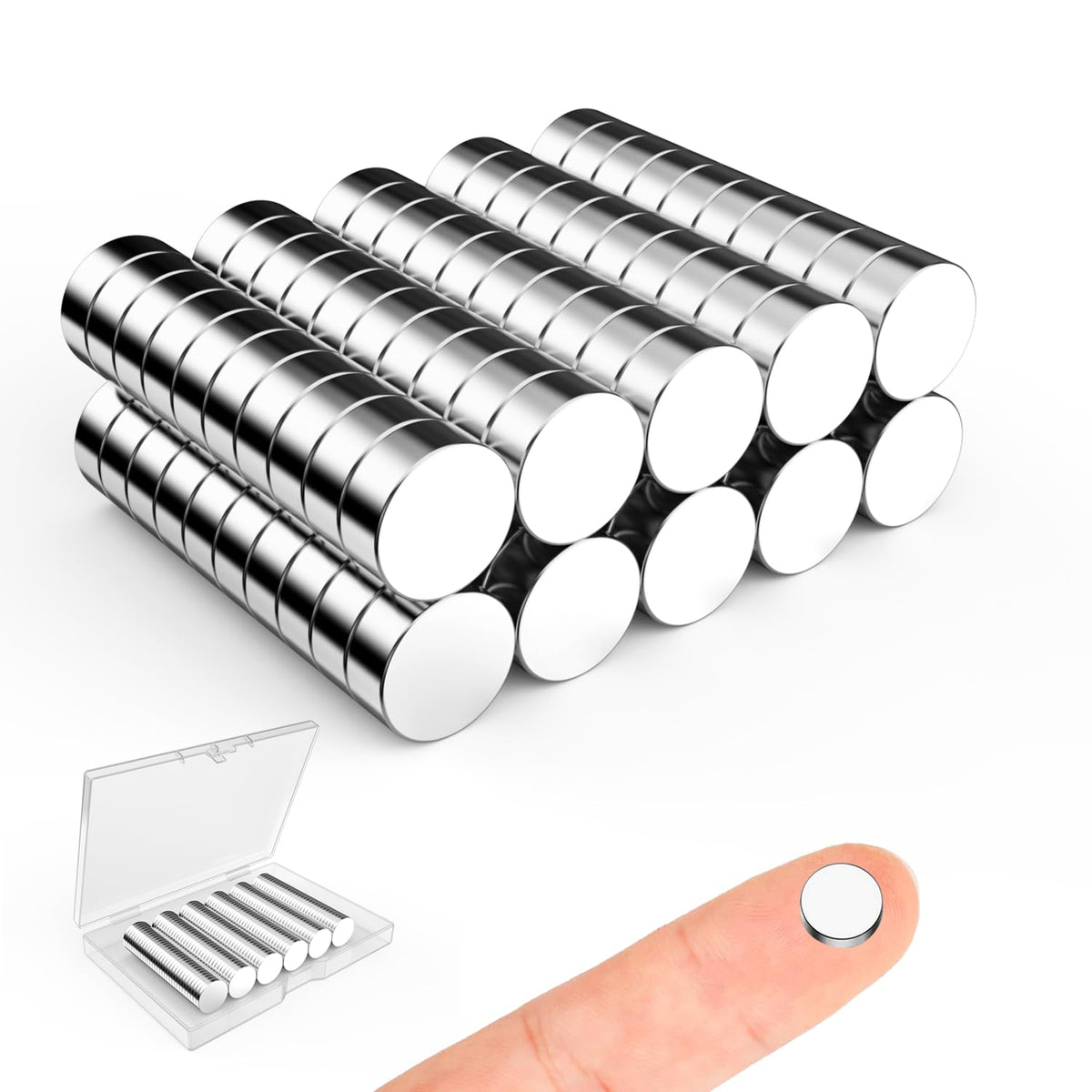 Magnets for Crafts, 5x2mm Small Round Magnetic 250 Pack
