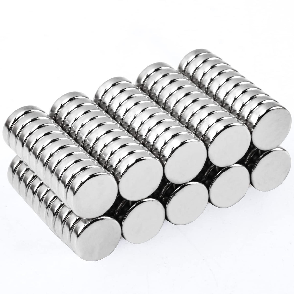 MIN CI 100 Pcs Strong Round Small Rare Earth Magnets, Mini Refrigerator Neodymium Disc Magnet for Whiteboard Locker Fridge DIY Crafts Dry Erase Board Cabinets