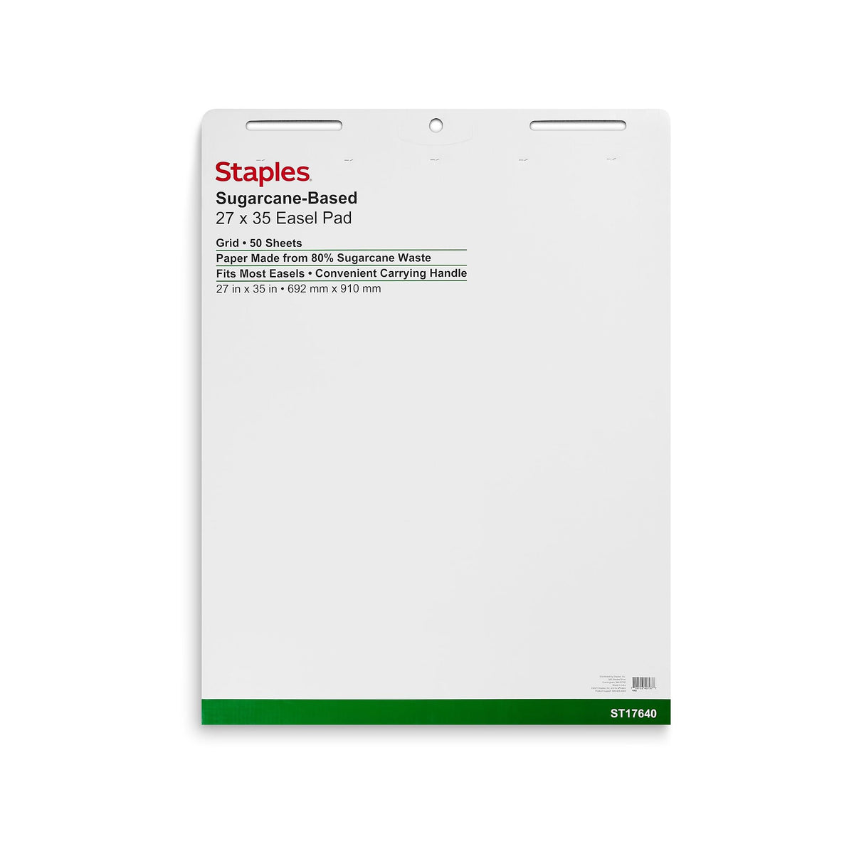Staples Stickies Tabletop Easel Pad, 20x23 Inch, White, 20 Sheets