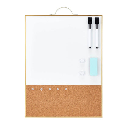TSJ OFFICE Small White Board - 16" X 12" Portable Black Aluminum Framed Whiteboard, Magnetic Dry Erase Board with a Handle, to Do List Notepad for Office, Home, School