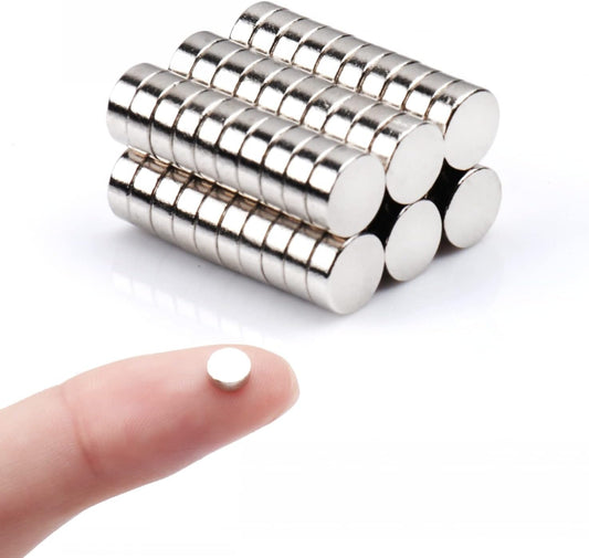 Deryun 60 Pack Small Magnets for Crafts,Mini,Tiny,Fridge,Refrigerator,Whiteboard,Round,Multi-Use Magnets