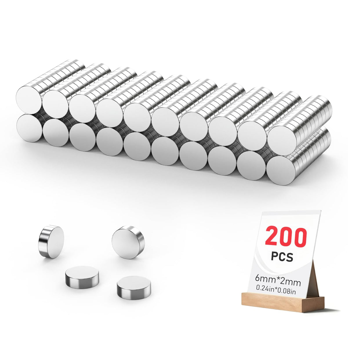350Pcs Magnets for 3D Printing, Rare Earth Magnets for Crafts