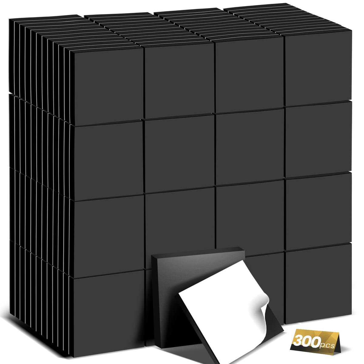 DIYMAG Magnets with Adhesive Backing 300Pcs Squares 0.8 x 0.04inch