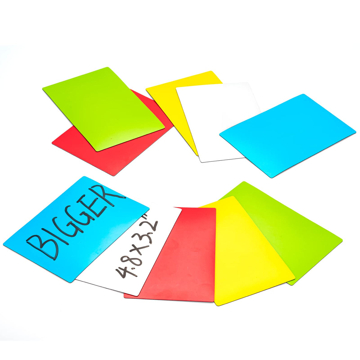 STTMGN Dry Erase Magnetic Labels (1x3,Pack of 60),Write On Magnets Sticker,Real Waterproof/Reusable for Classroom&Office&Cabinet&whiteboard&Fridge&More (Multicolor)