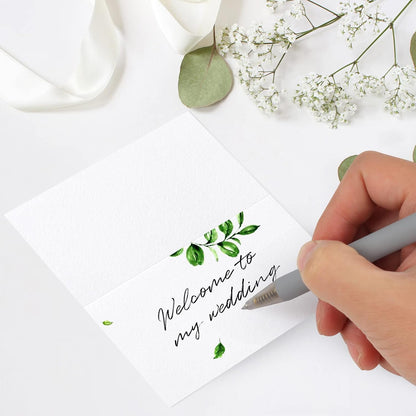 120 Pcs Place Cards, 2x3.5in Blank Fillable Banquet Seat Card for Table Setting, Escort Card, Wedding Place Cards for Wedding, Table, Dinner Parties
