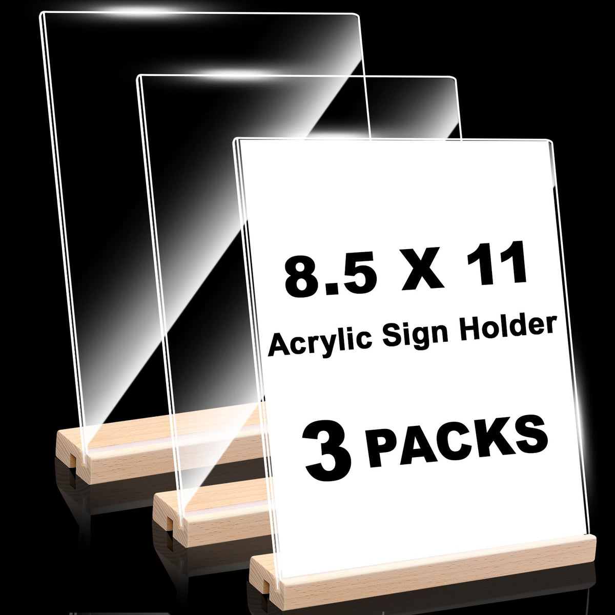 30 PCS Small Acrylic Sign Holder 3.5" x 2", Mini Acrylic Food Sign Labels for Party Buffet, Retail Price Display Holder, Clear Plastic Table Counter Top Stand for Place Cards, Name Card, Wedding Signs