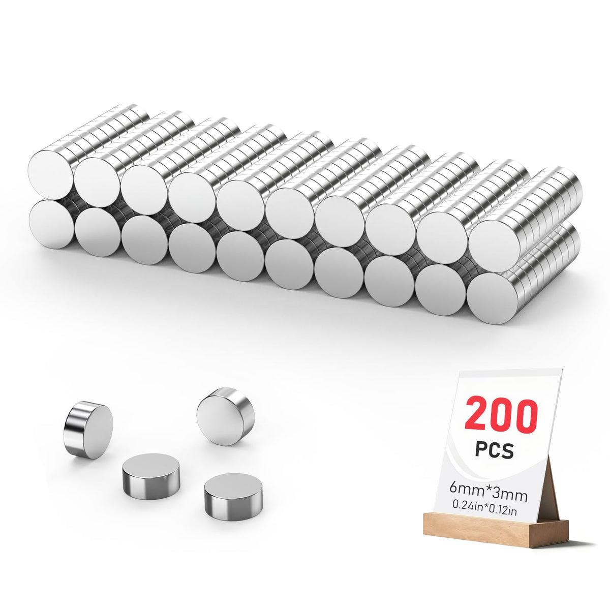 350Pcs Magnets for 3D Printing, Rare Earth Magnets for Crafts