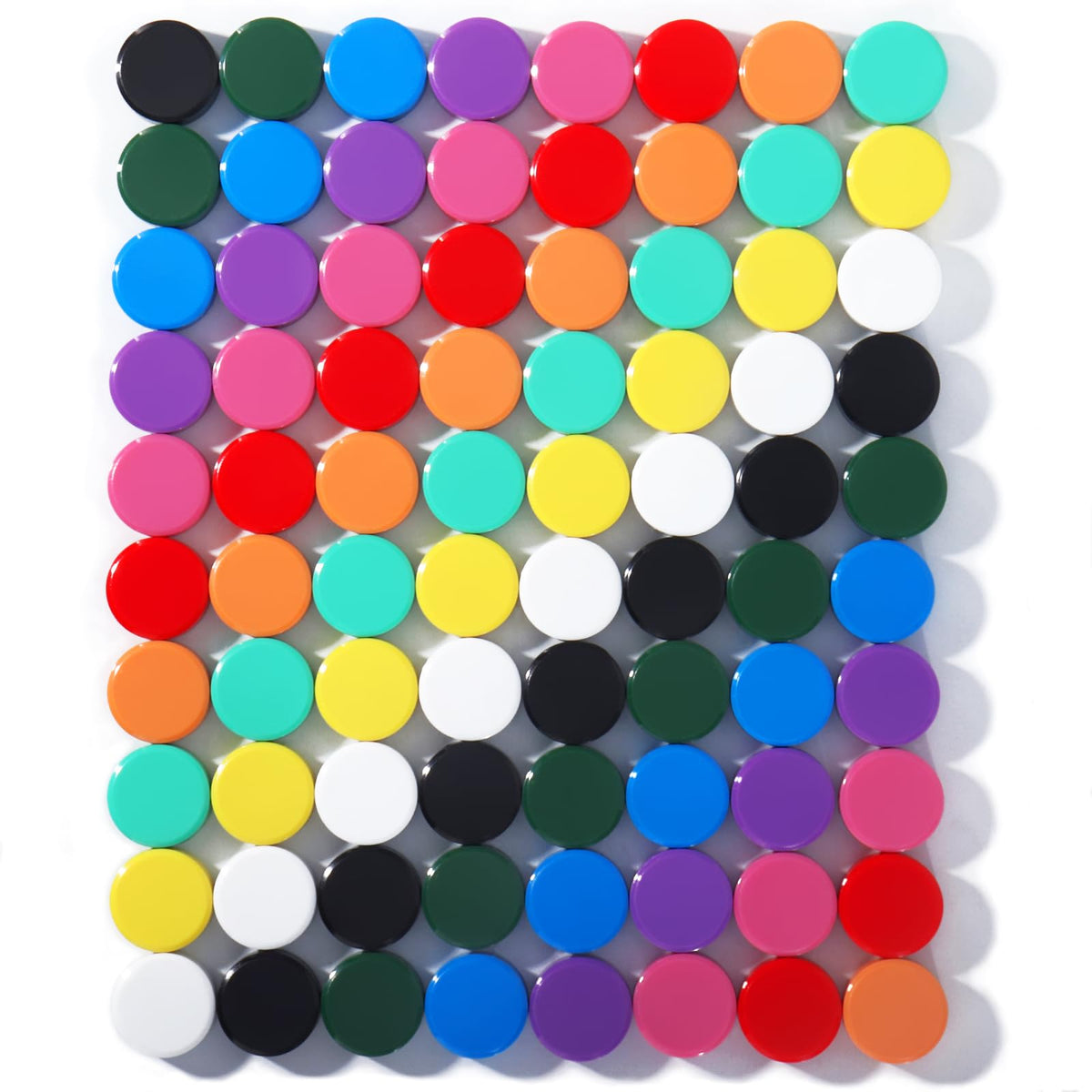 Fridge Magnets, 20PCS 10 Colors Mini Round Heavy Duty for Whiteboard