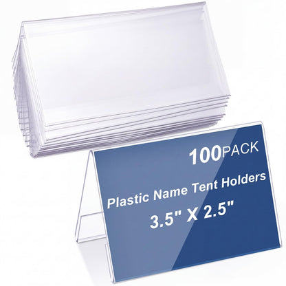 15 Pieces Acrylic Name Plate for Desk, 11" X 4.25" Name Tent for Meeting