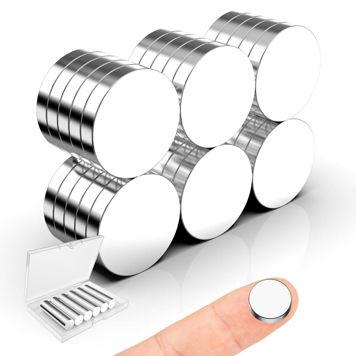 Magnets for Crafts, 5x2mm Small Round Magnetic 250 Pack