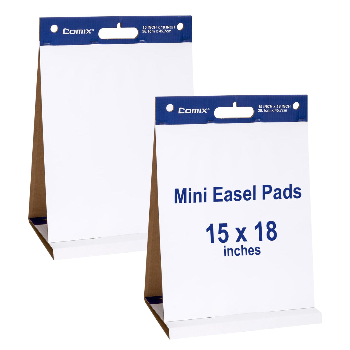 Comix Tabletop Easel Pads, 20 x 23 In Flip Chart, 20 Sheets/Pad, 2 Pads
