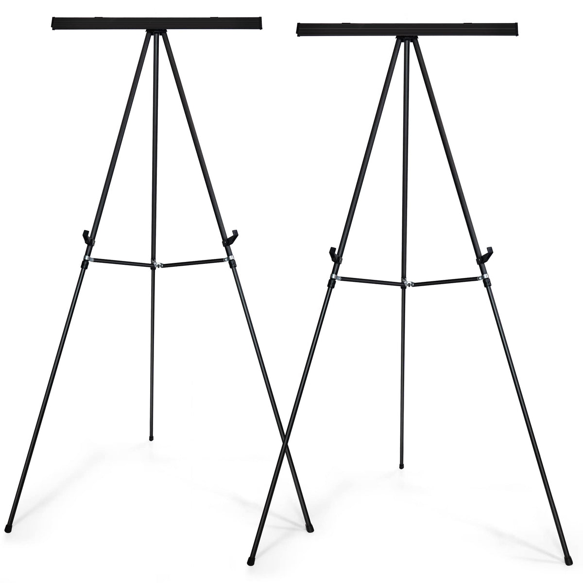 Falling in Art 63 1/2'' Lightweight Aluminum Flip Chart Display Easel Stand
