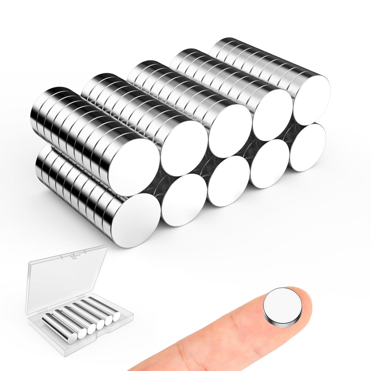 Magnets for Crafts, 5x2mm Small Round Magnetic 250 Pack