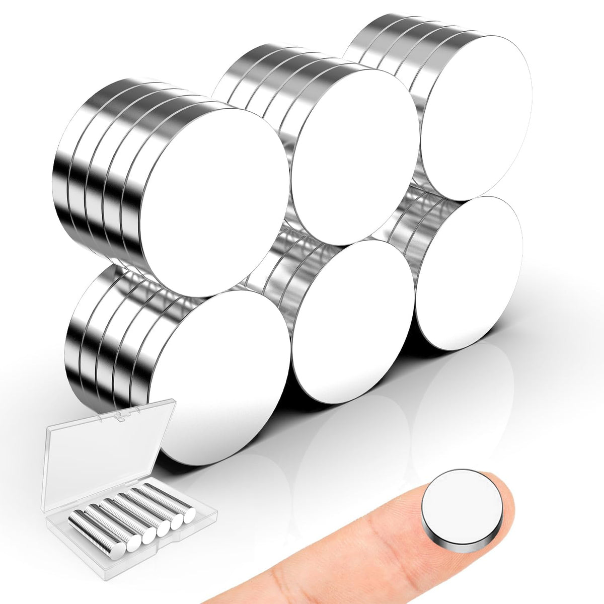 Magnets for Crafts, 5x2mm Small Round Magnetic 250 Pack