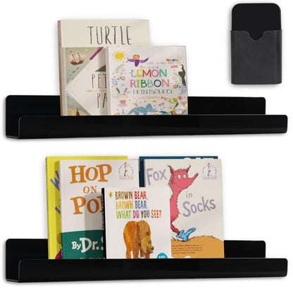 2 Pcs Magnetic Book Shelf for Whiteboard with Magnetic Pen Holder