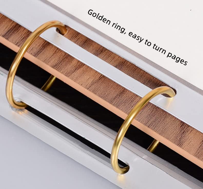 A4 Walnut Wood Sign Holder Vertical Table Flip Display 6 Pages 12 Pictures