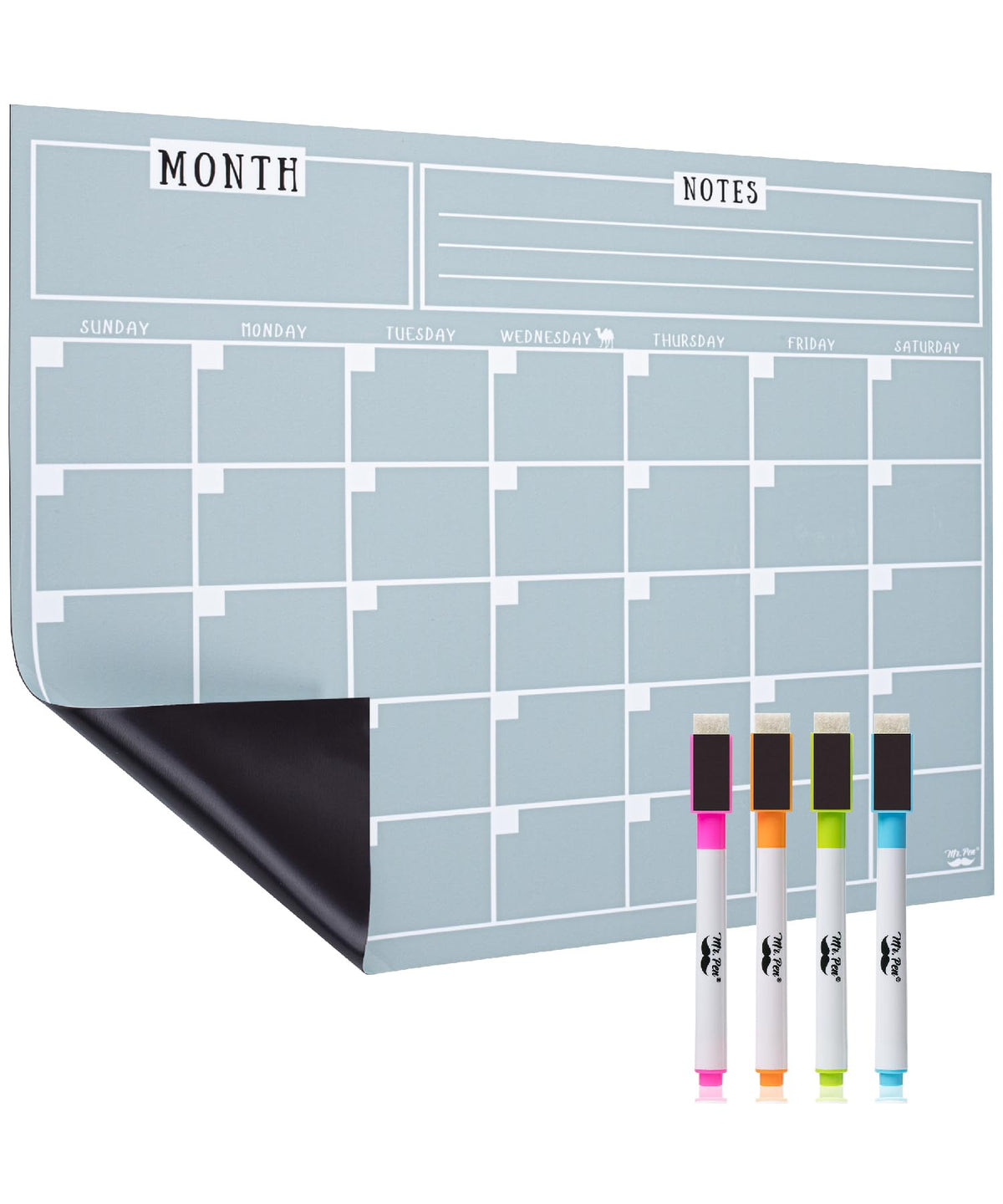 Mr. Pen- Dry Erase Calendar for Fridge, Magnetic, 14.7 x 11.8