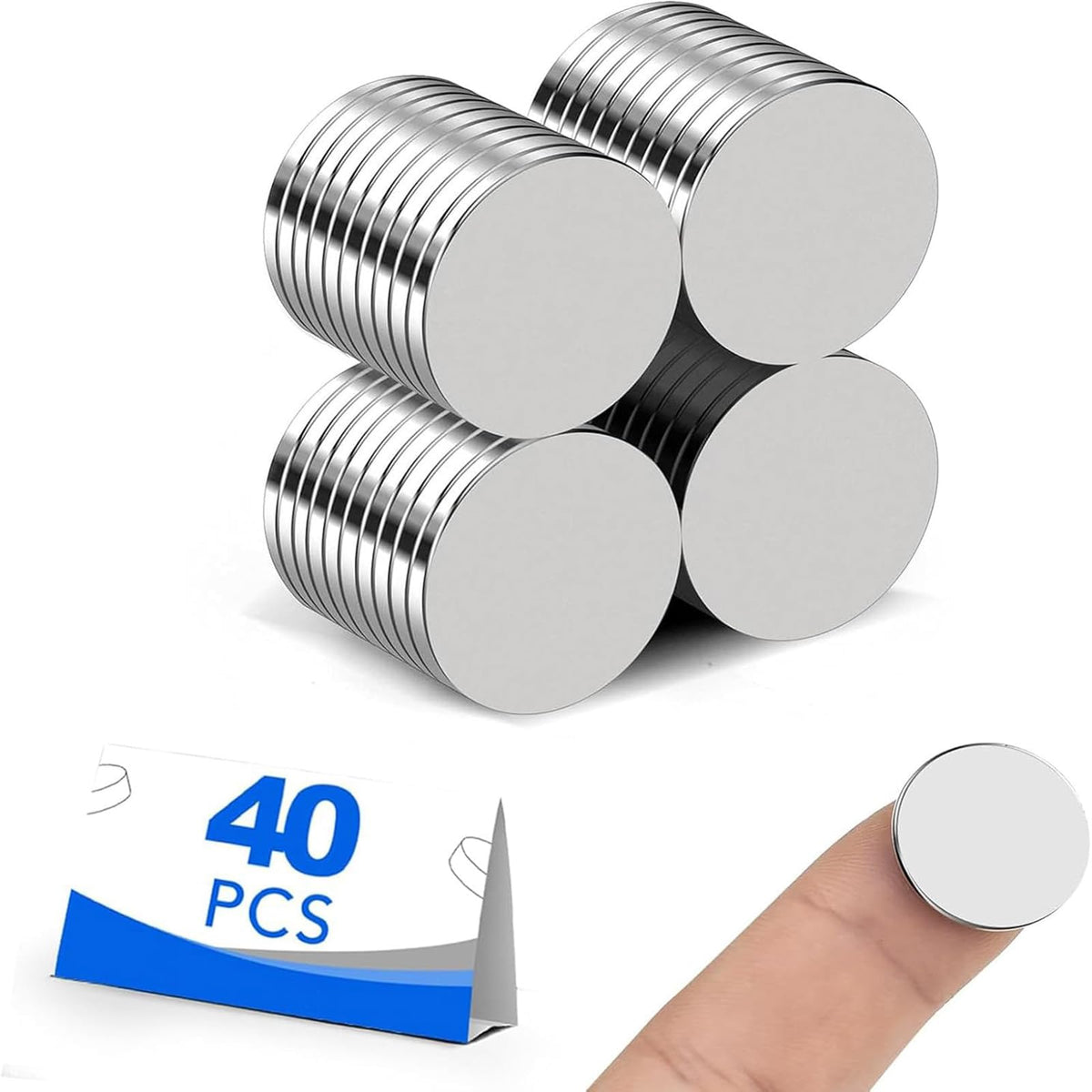 BEST CHOICE MAGNETS Small Magnets, 30 Pack Refrigerator Magnets 12x3mm