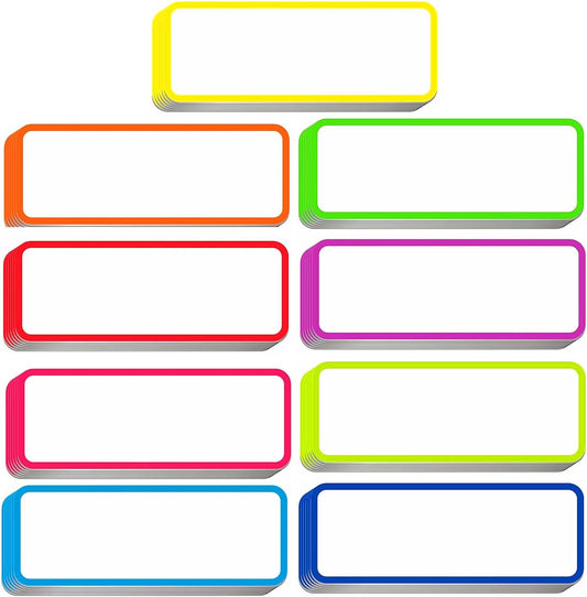 54pcs Magnetic Dry Erase Labels Reusable Colorful Name Tags