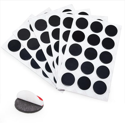 Towjug Round Magnets with Adhesive Backing 0.8" x 0.08", 30 Magnetic Dots