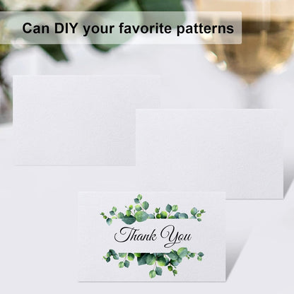 120 Pcs Place Cards, 2x3.5in Blank Fillable Banquet Seat Card for Table Setting, Escort Card, Wedding Place Cards for Wedding, Table, Dinner Parties