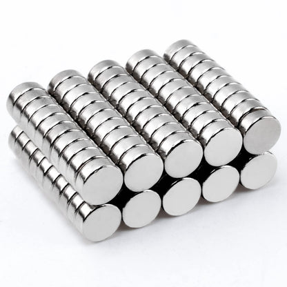 MIN CI 100 Pcs Strong Round Small Rare Earth Magnets, Mini Refrigerator Neodymium Disc Magnet for Whiteboard Locker Fridge DIY Crafts Dry Erase Board Cabinets