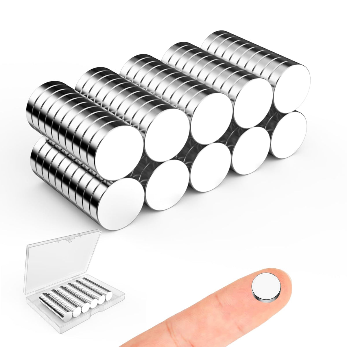 Magnets for Crafts, 5x2mm Small Round Magnetic 250 Pack