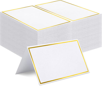 120 Pcs Place Cards, 2x3.5in Blank Fillable Banquet Seat Card for Table Setting, Escort Card, Wedding Place Cards for Wedding, Table, Dinner Parties
