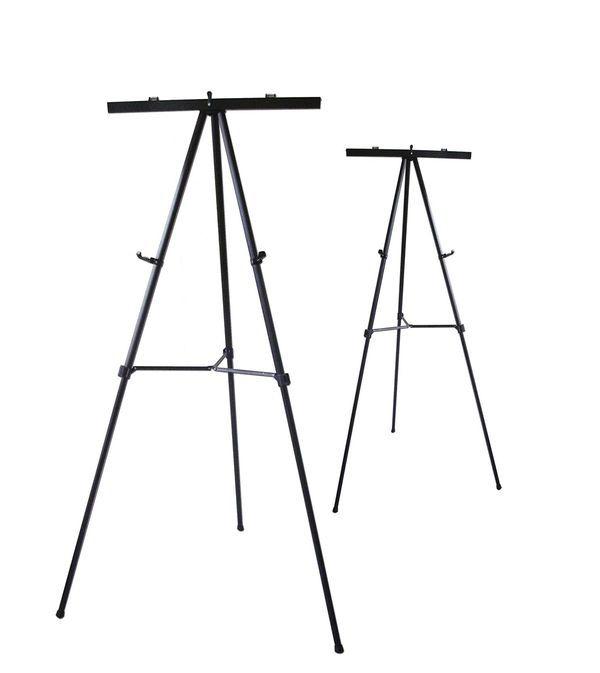 Pack of 4-Lightweight Aluminum Flip-Chart Presentation Easel, Black (4 Pack)