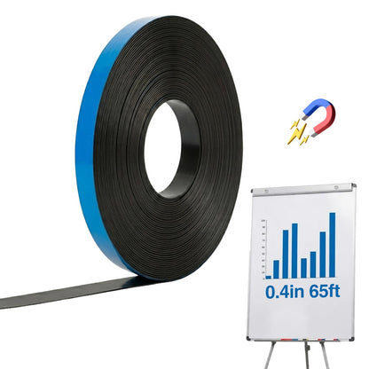 Magnetic Whiteboard Tape for Office,Fine Line Gridding Tape - 1/5 in x 40 yd x 24 mil,High Energy Thin Strip Magnets,Black 120 Feet