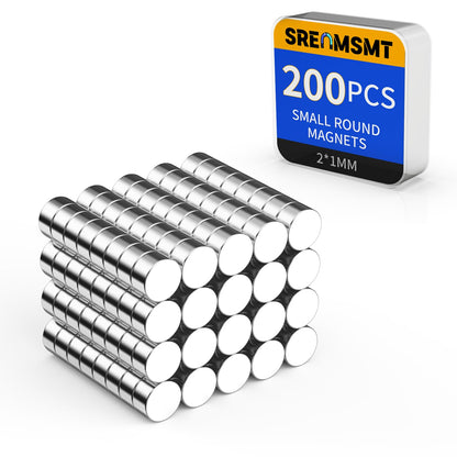 Small Magnets, 7 Sizes Neodymium Magnets for Crafts, 290 Pack