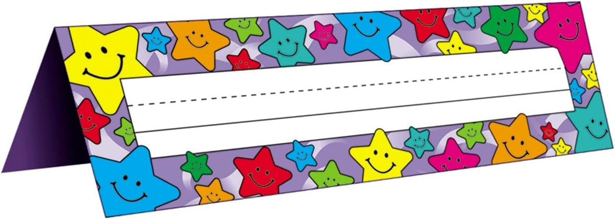 Teacher Created Resources Happy Stars Tented Name Plates (TCR1941)
