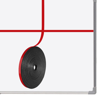 Magnetic Whiteboard Tape for Office,Fine Line Gridding Tape - 1/5 in x 40 yd x 24 mil,High Energy Thin Strip Magnets,Black 120 Feet