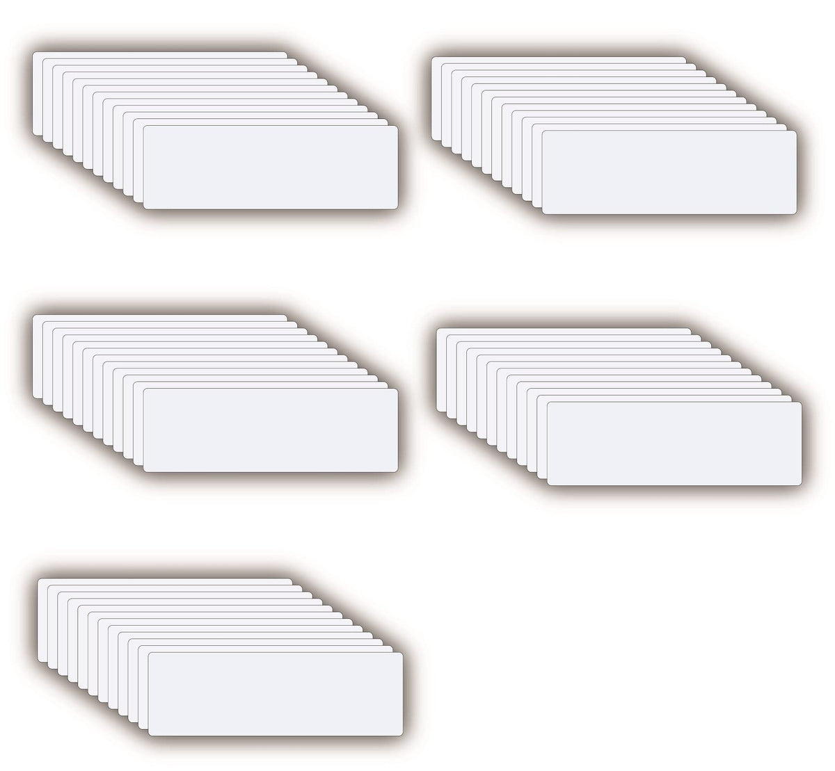 STTMGN Dry Erase Magnetic Labels (1x3,Pack of 60),Write On Magnets Sticker,Real Waterproof/Reusable for Classroom&Office&Cabinet&whiteboard&Fridge&More (Multicolor)