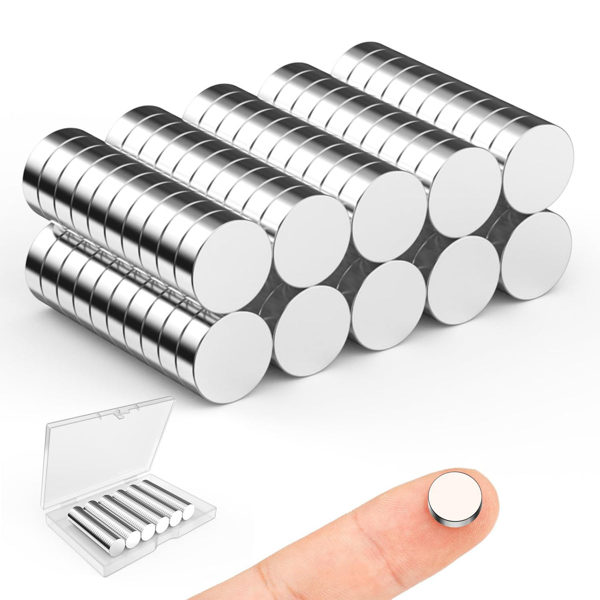 Magnets, 8 Different Sizes Small Round Magnetic 600 Pack