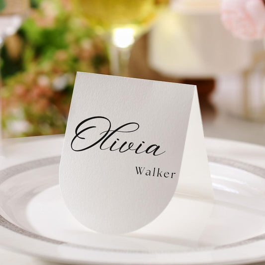 50 Pcs Arch Place Cards, 3.2" x 4" Small Table Cards, Table Setting, Tent Cards, Name Cards for Dinner, Party, Event, Catering, Table (50 Pcs Arch)