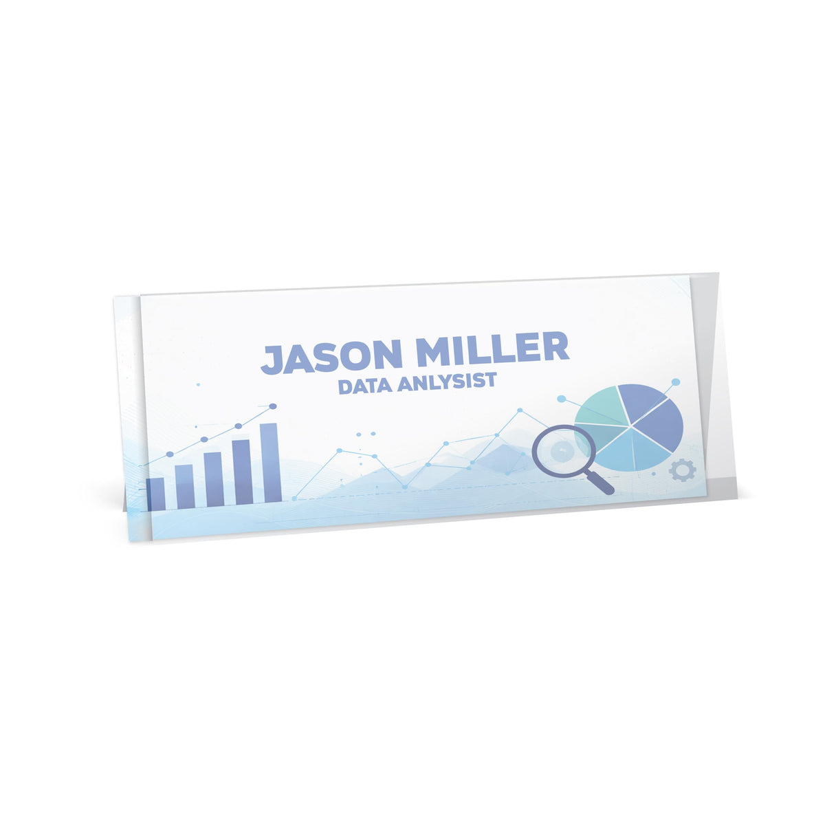 C-Line Rigid Plastic Name Tent Holders, 4.25 x 11, Clear, 25/PK (87507)