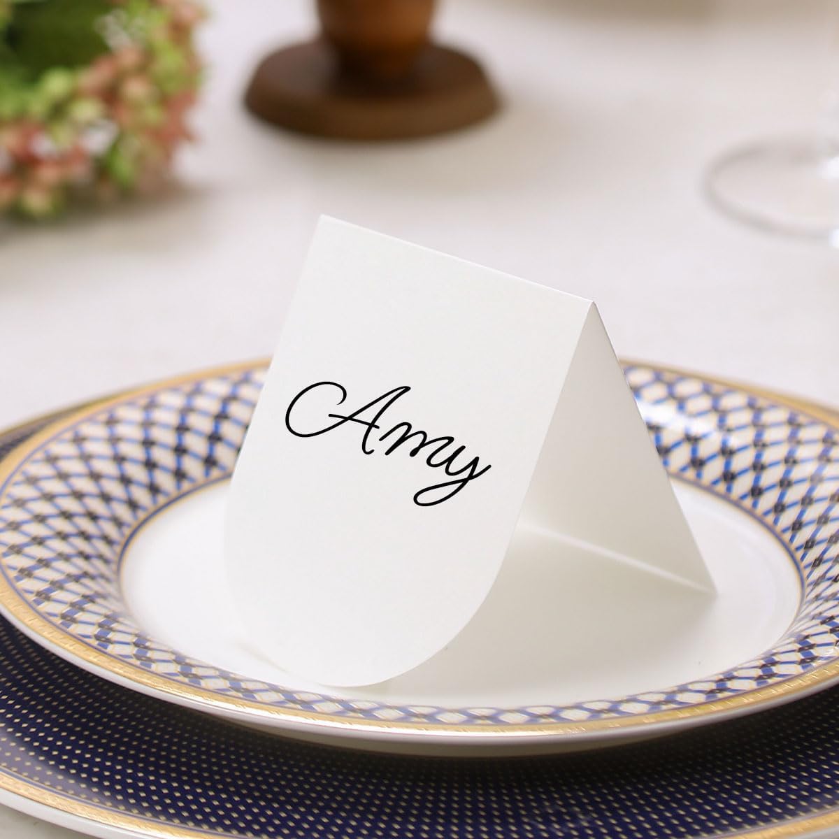 50 Pcs Arch Place Cards, 3.2" x 4" Small Table Cards, Table Setting, Tent Cards, Name Cards for Dinner, Party, Event, Catering, Table (50 Pcs Arch)
