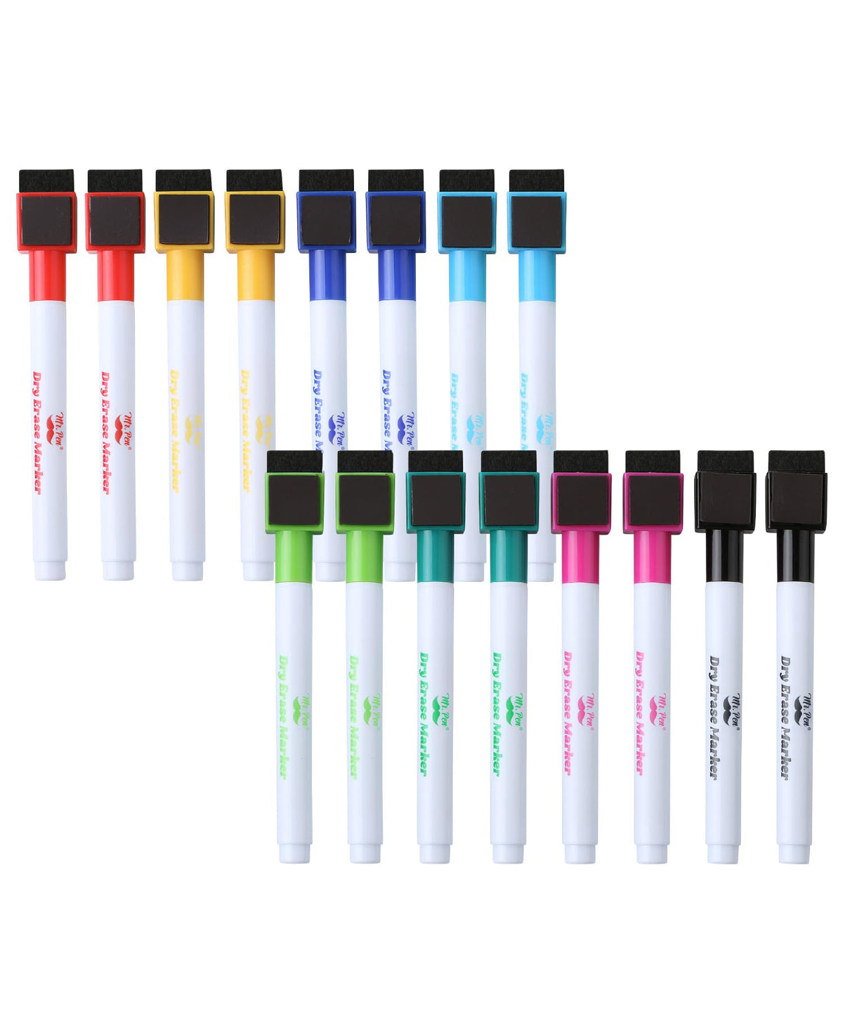 Mr. Pen- Magnetic Dry Erase Markers, 12 Pack with Whiteboard Eraser
